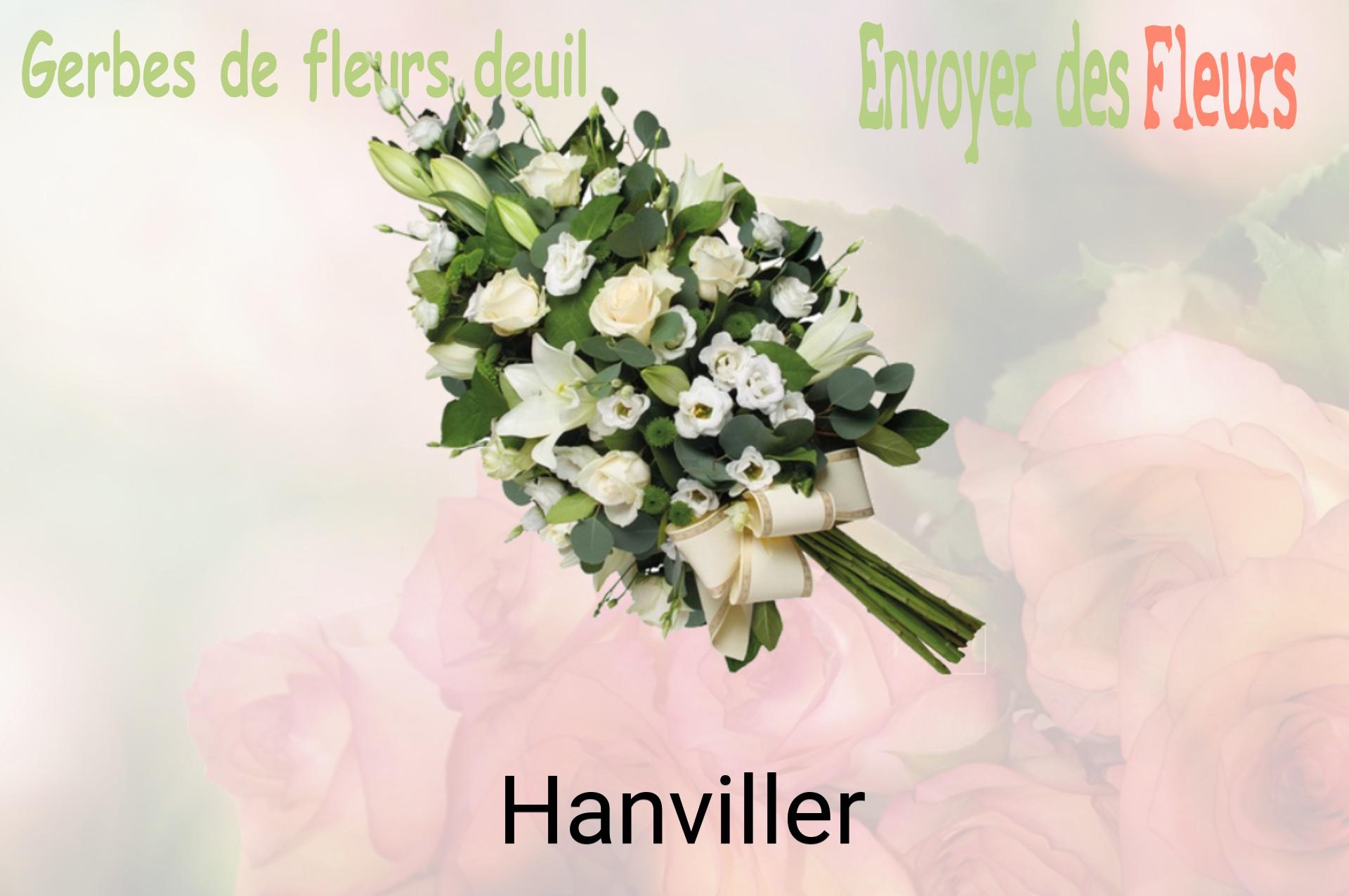 Gerbe de fleurs de deuil livrée à Hanviller